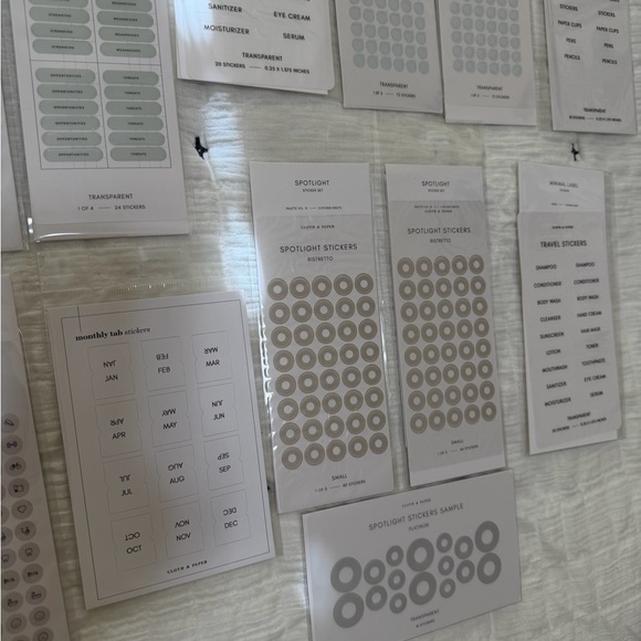 Cloth & Paper sticky notes & stickers set - Picture 7 of 7